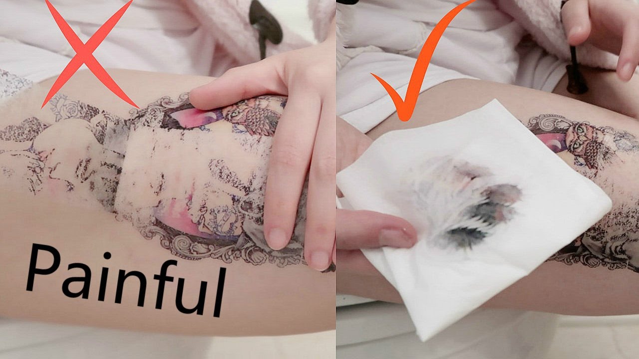 how to remove temporary tattoos