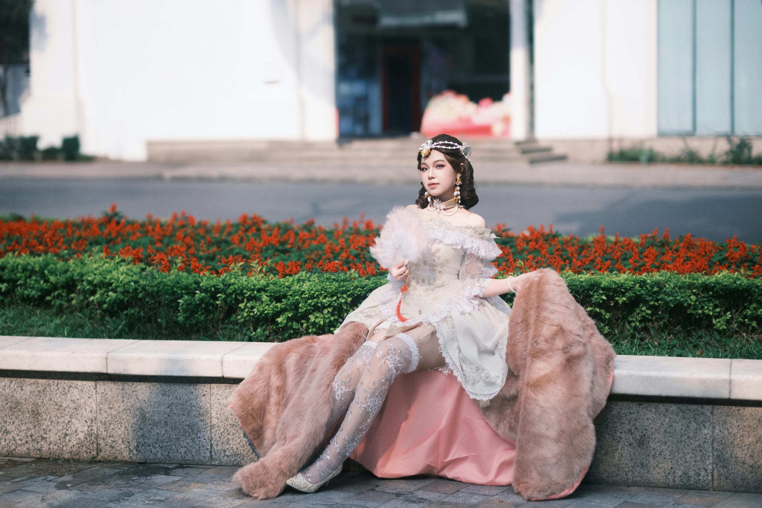 feather dress