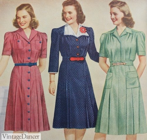 upper class 1940s women's fashion