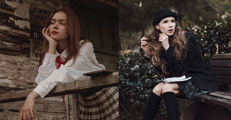 dark academia fashion female