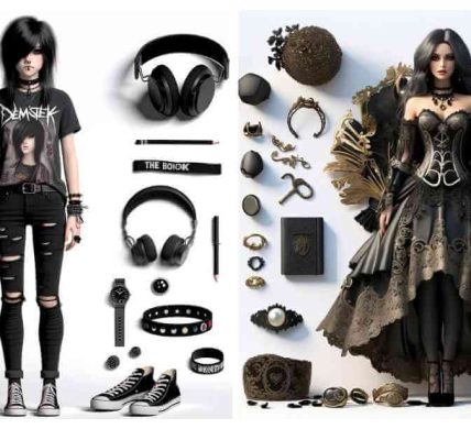emo vs goth fashion